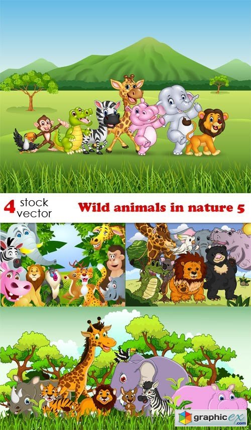 Wild animals in nature 5