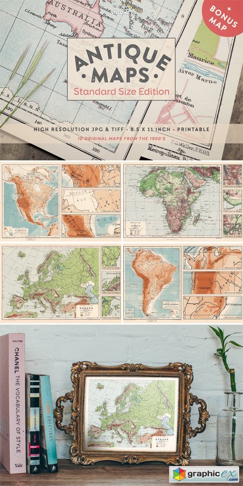 Antique Maps Vol.I - Standard Size
