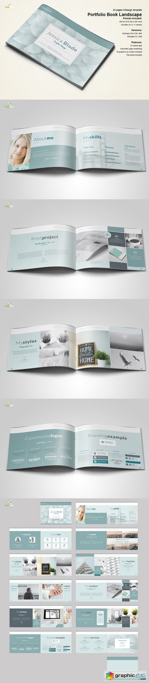 Horizontal Portfolio Book