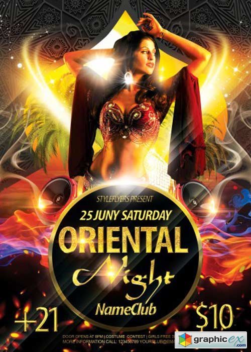 Oriental Night V1 PSD Flyer Template