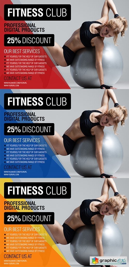 PSD Template - Fitness Club Discount