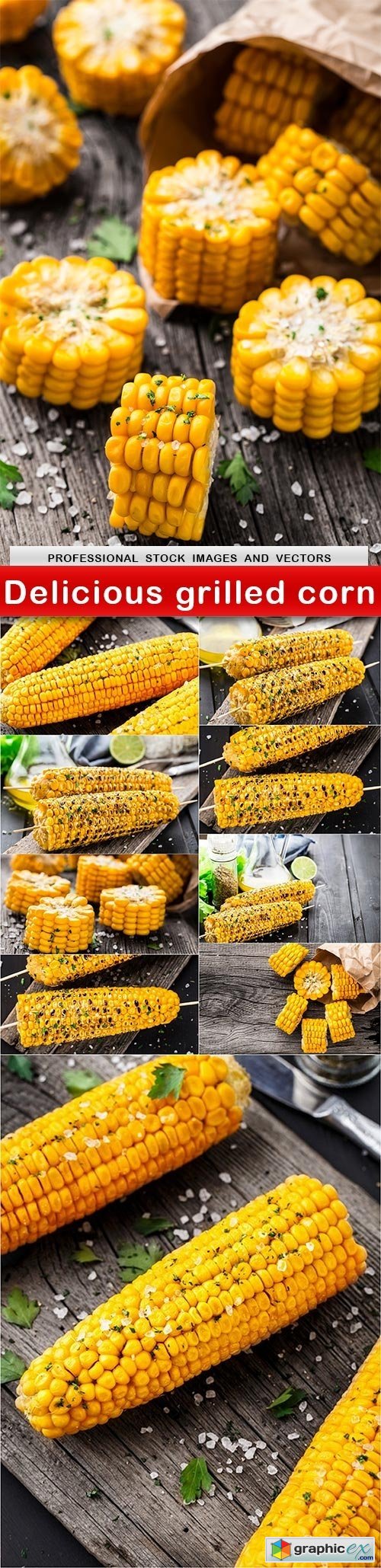 Delicious grilled corn - 10 UHQ JPEG