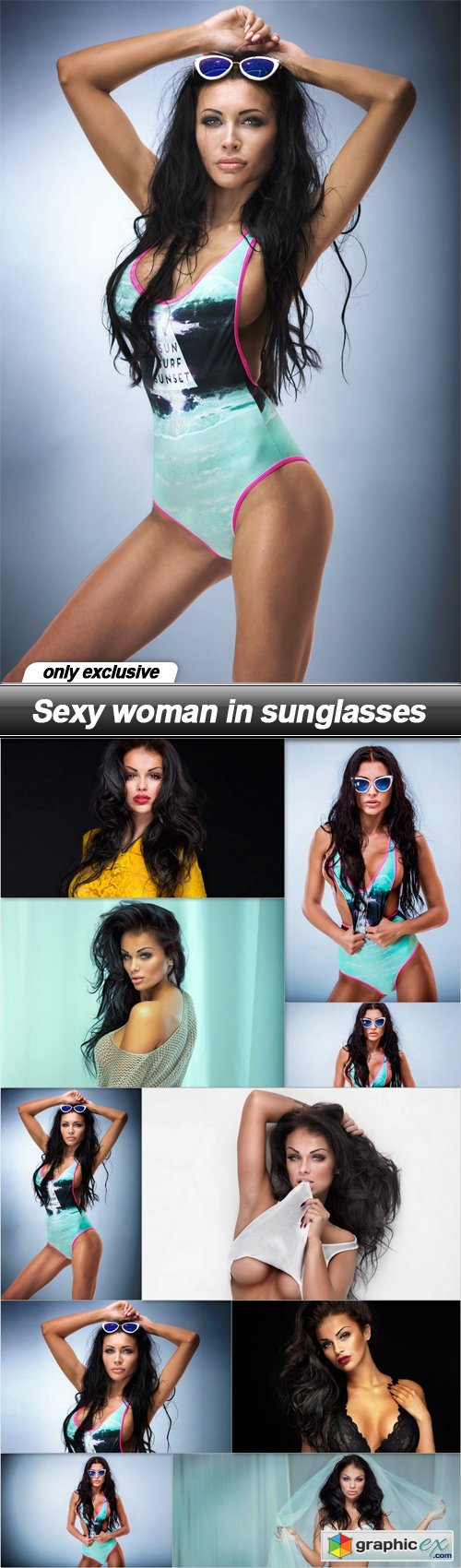 Sexy woman in sunglasses - 10 UHQ JPEG