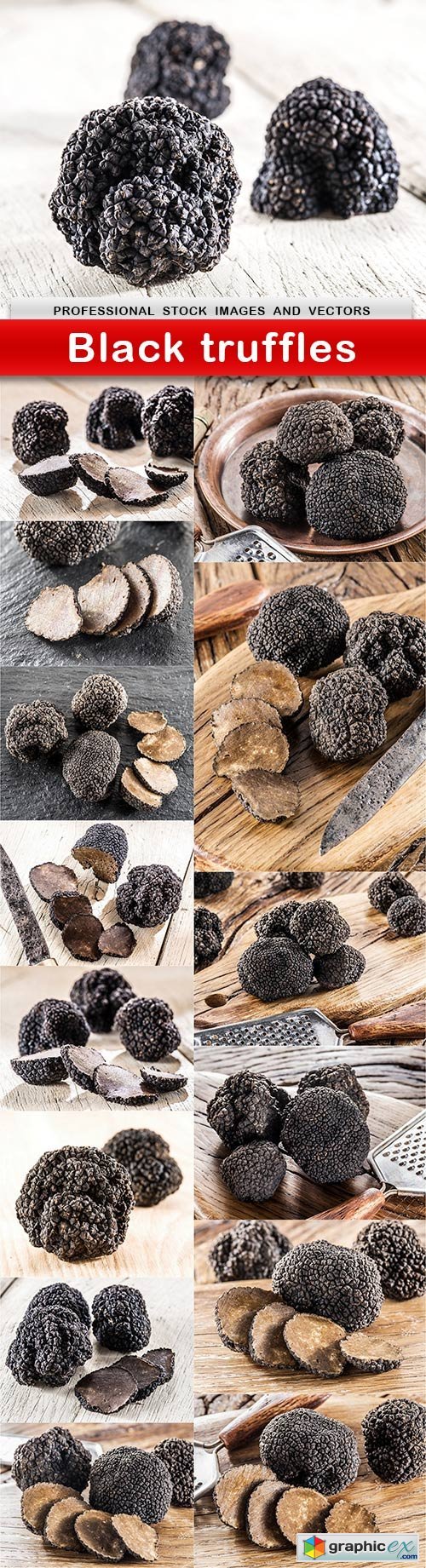 Black truffles - 15 UHQ JPEG