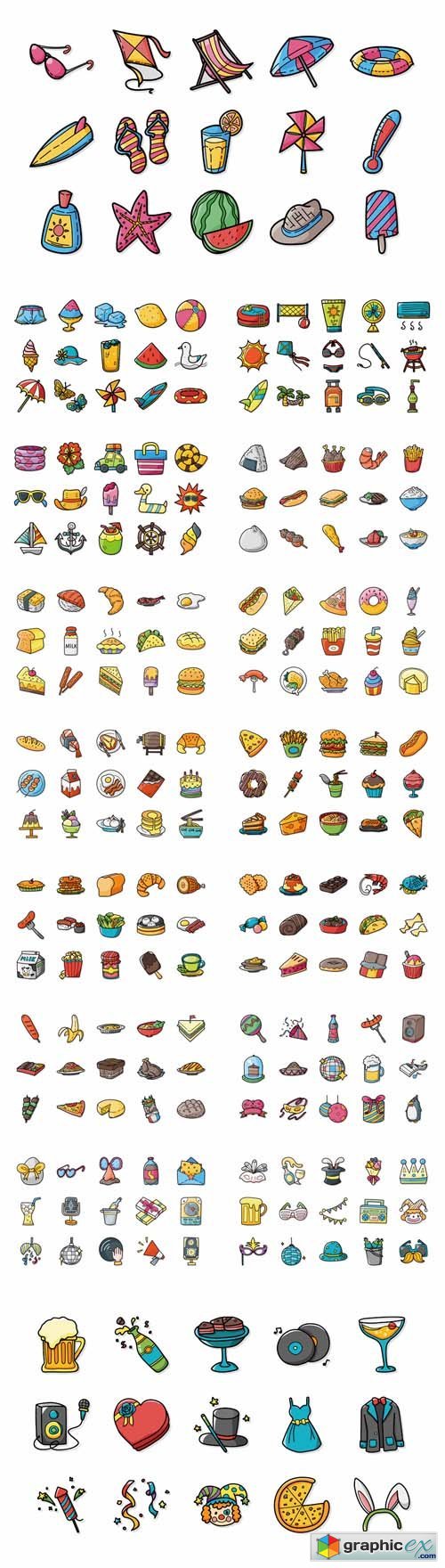 Food, Summer, Drinks Icons