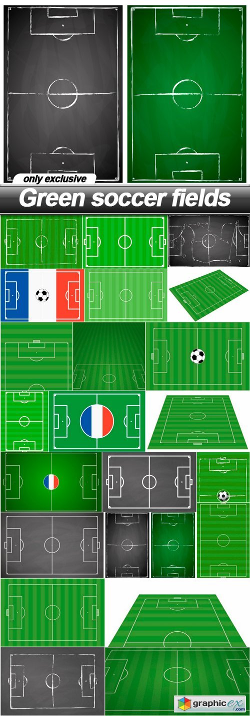 Green soccer fields - 22 EPS