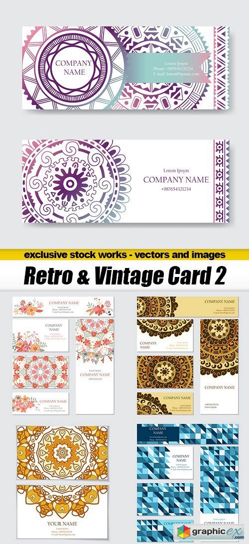 Retro & Vintage Card 2 - 19xEPS