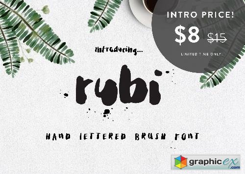 Rubi Ink Brush Font