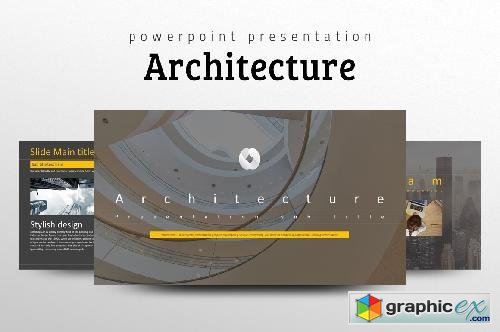 Architecture PPT Template » Free Download Vector Stock Image Photoshop Icon