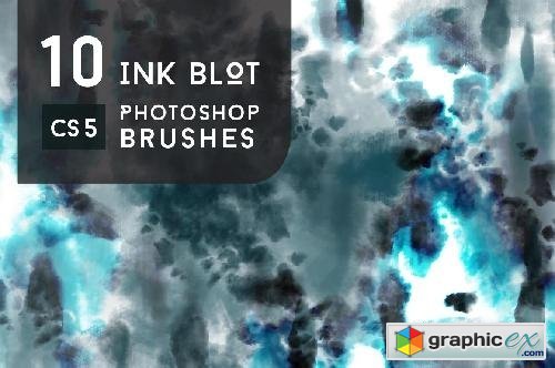 10 Tie-Dye Ink Blot Brushes