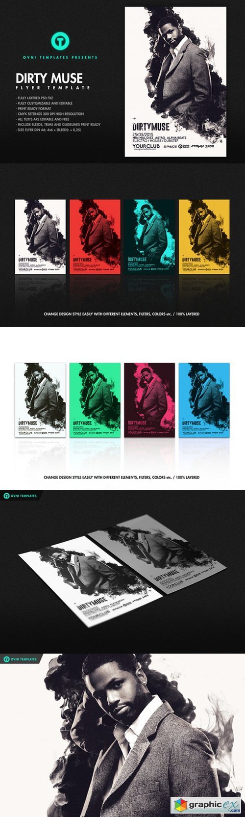 DIRTY MUSE Flyer Template