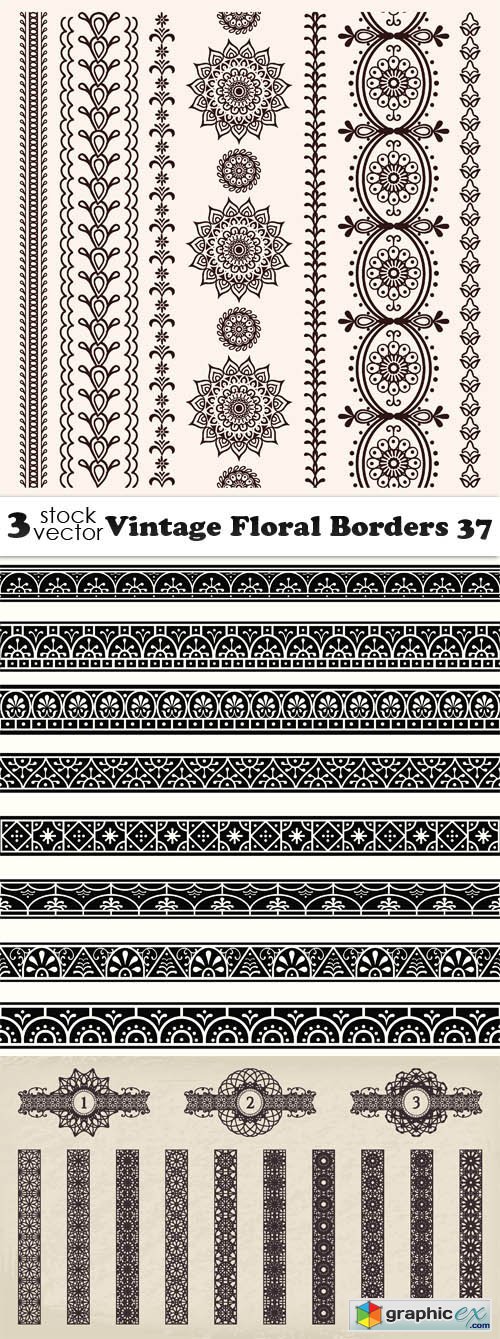Vintage Floral Borders 37