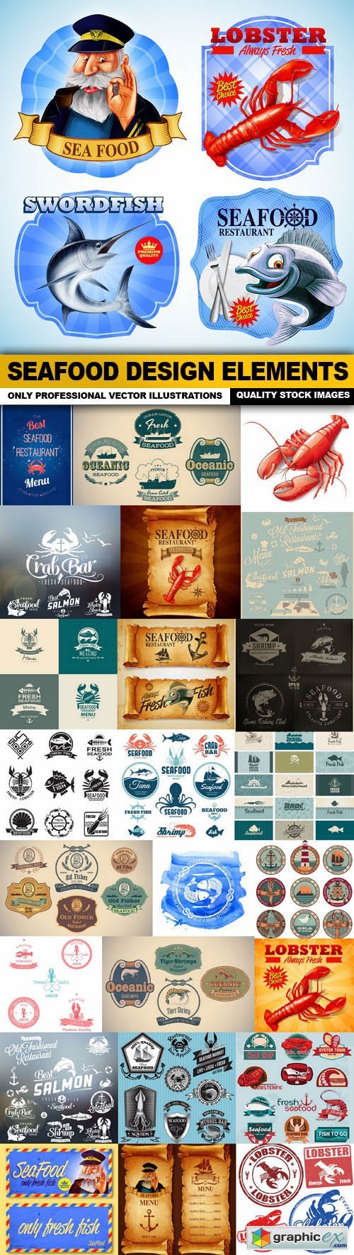 Seafood Design Elements