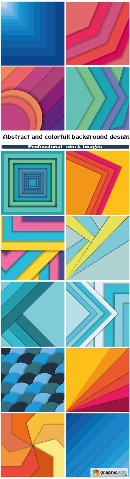 Abstract and colorfull background design