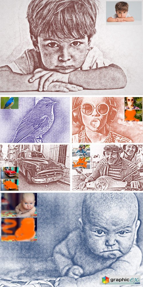 TheSketch - Sketch Photoshop Action