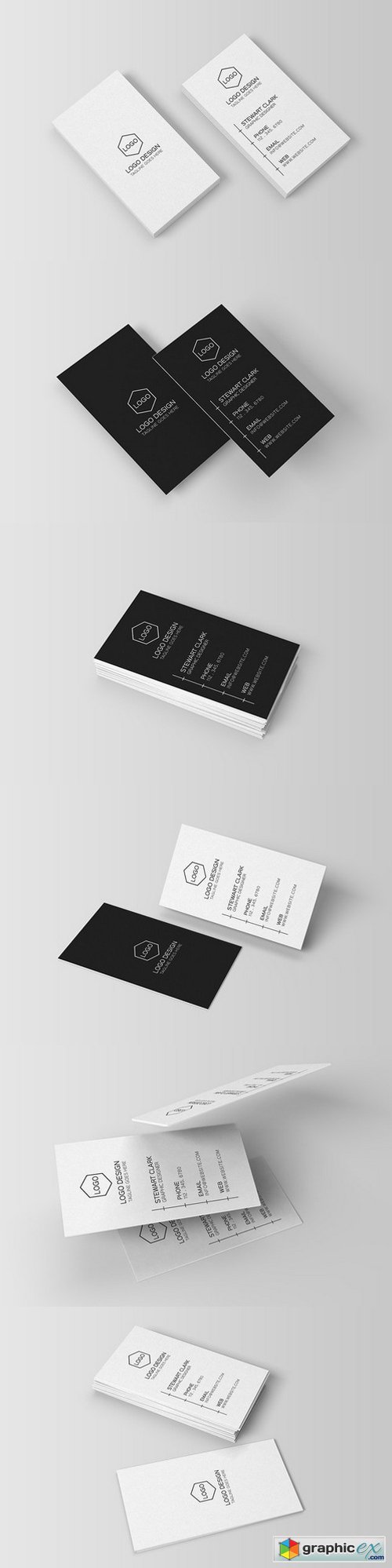 Clean Minimal Business Card Template 393498