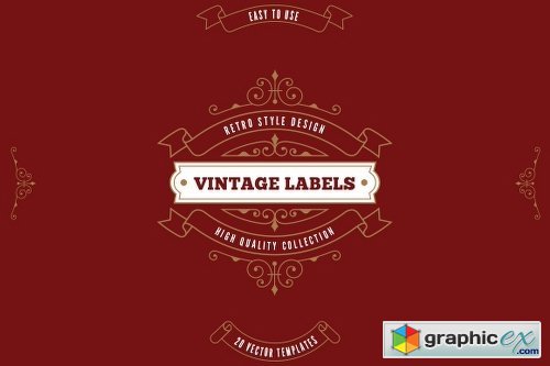 Vintage Labels Logo Templates v3