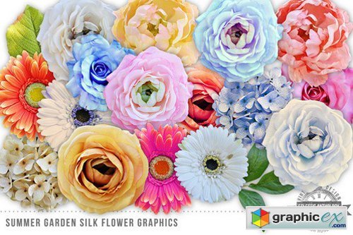 Summer Garden Silk Flowers Graphics