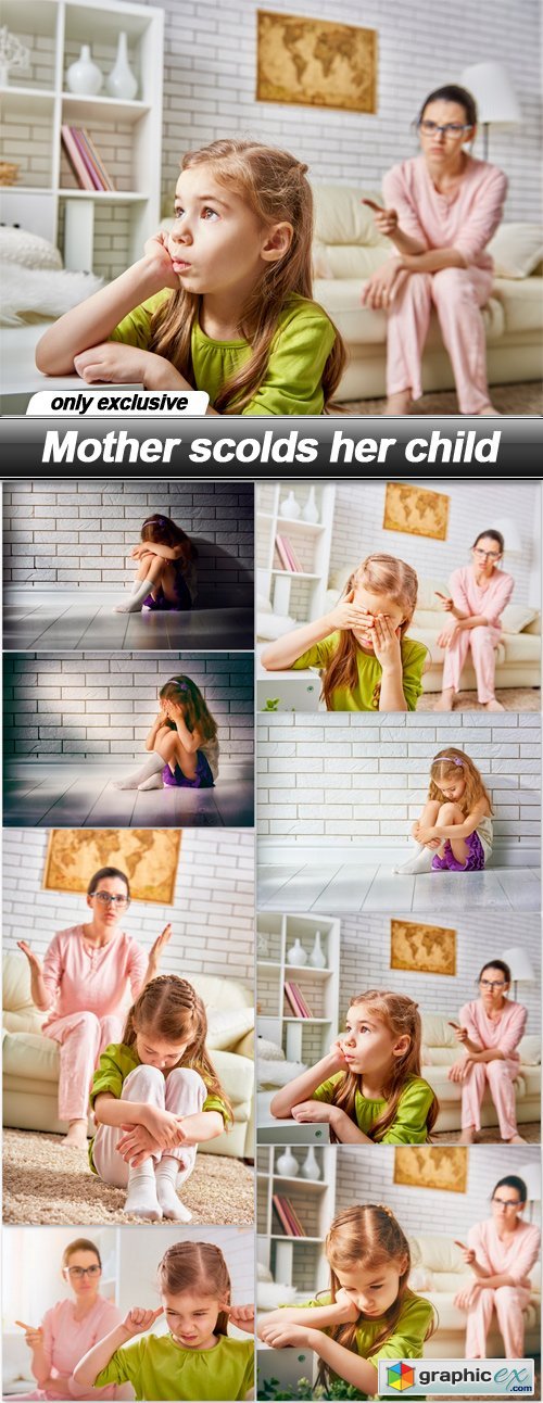 Mother scolds her child - 8 UHQ JPEG
