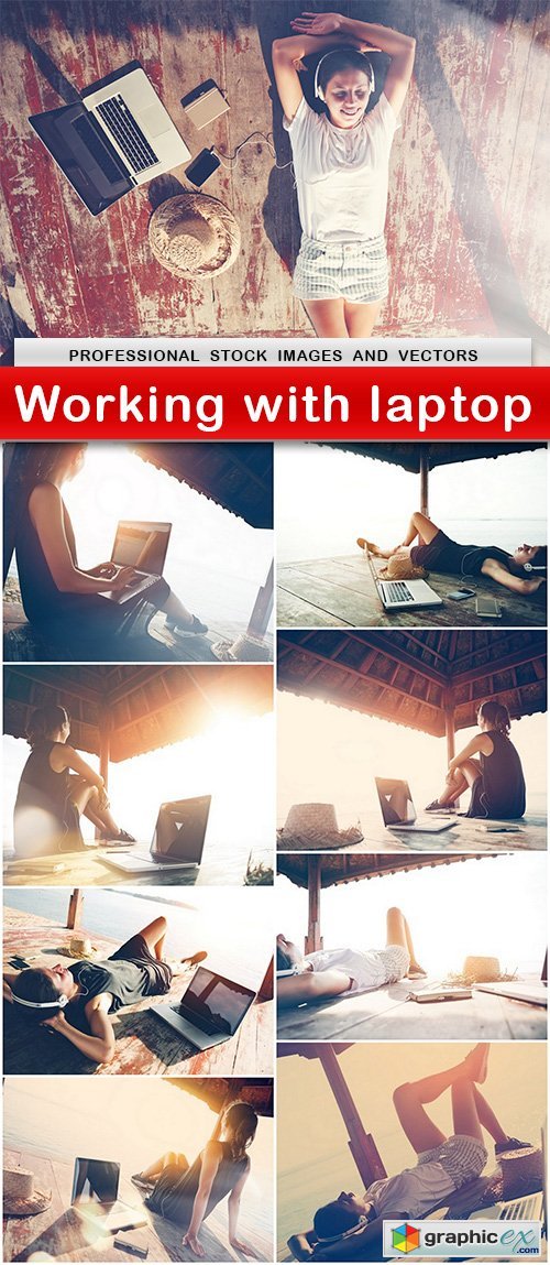 Working with laptop - 9 UHQ JPEG
