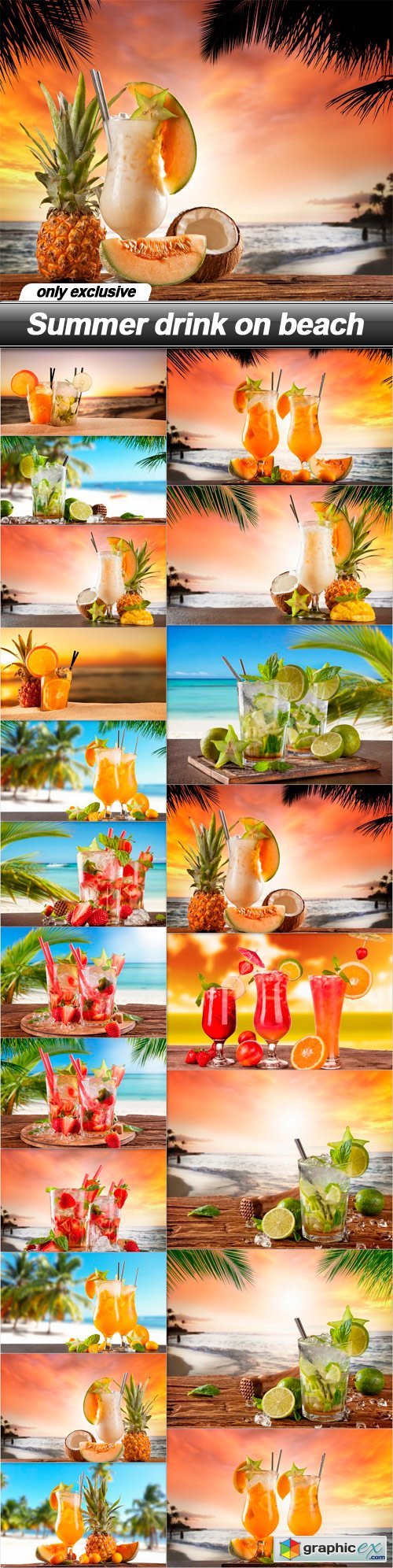 Summer drink on beach - 20 UHQ JPEG