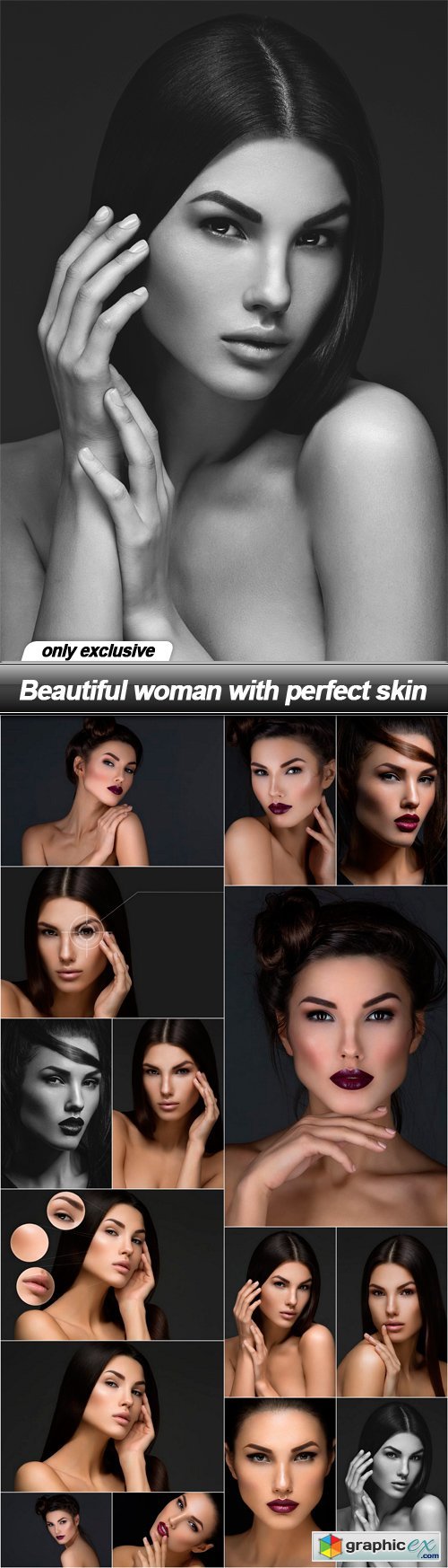 Beautiful woman with perfect skin - 15 UHQ JPEG