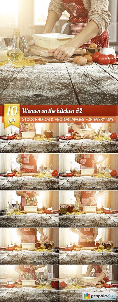 Women on the kitchen #2, 10 x UHQ JPEG