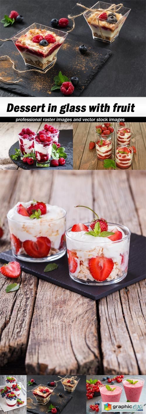 Dessert in glass with fruit-6xUHQ JPEG