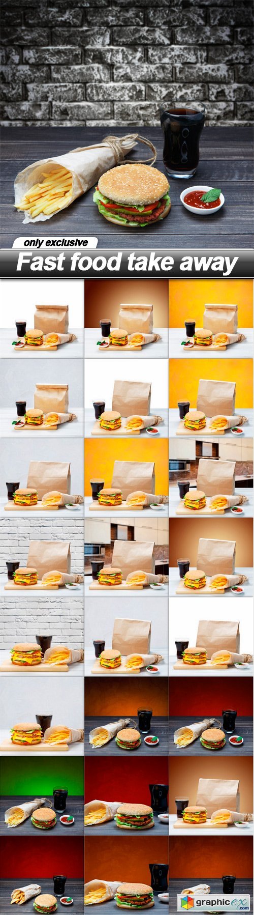 Fast food take away - 25 UHQ JPEG