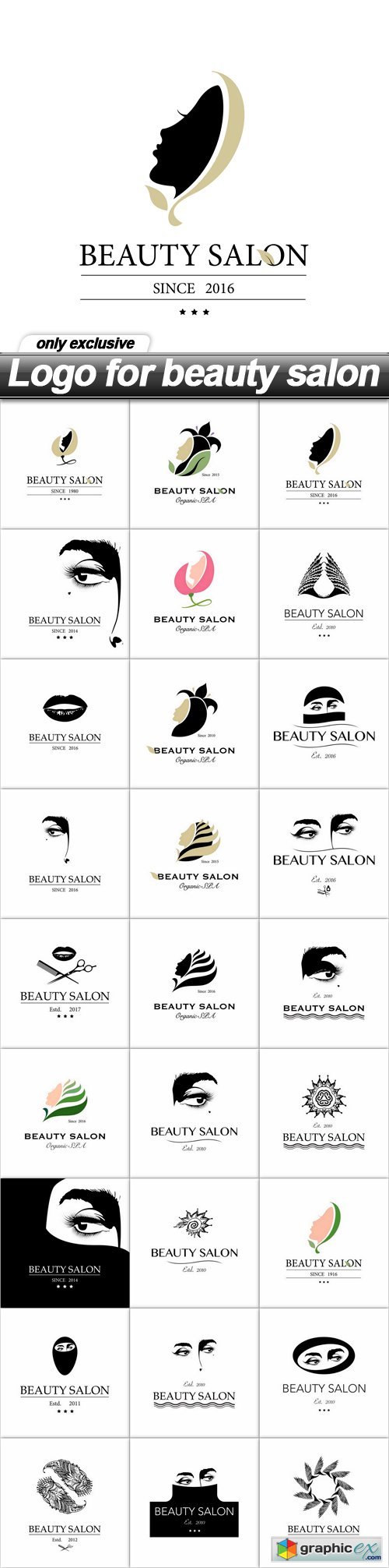 Logo for beauty salon - 27 EPS
