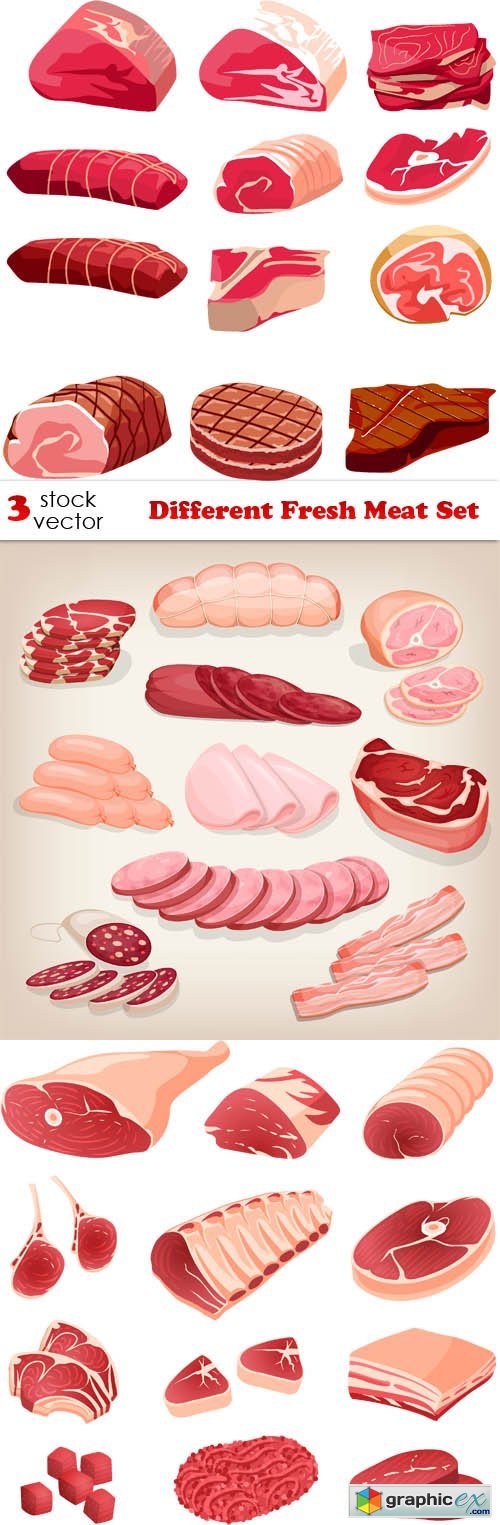 Different Fresh Meat Set