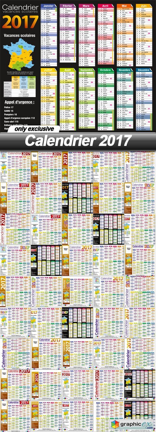 Calendrier 2017 - 45 EPS