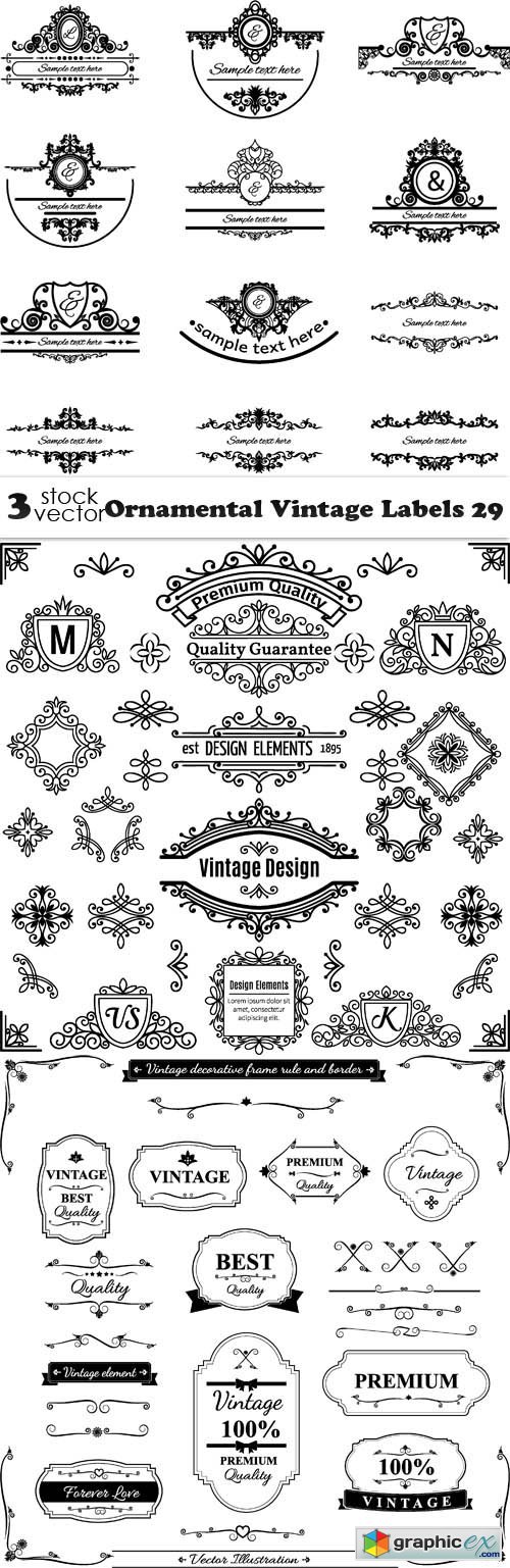 Ornamental Vintage Labels 29