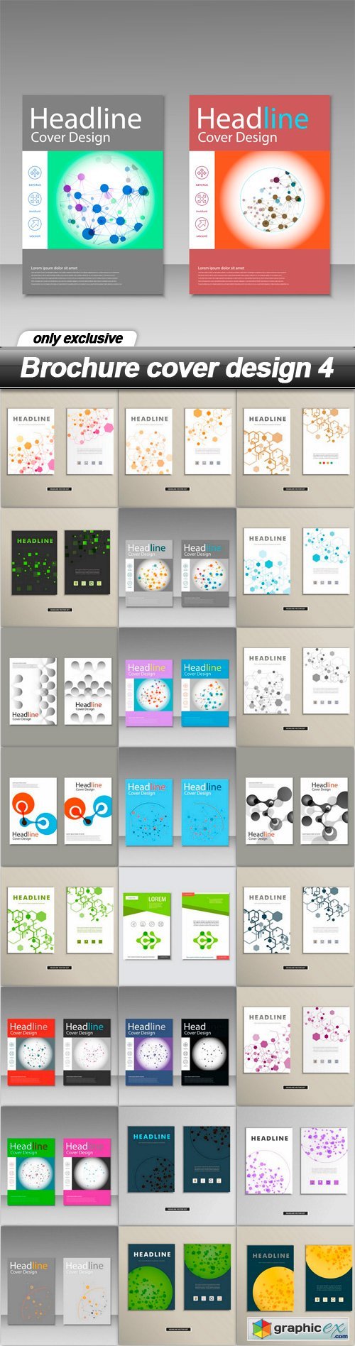 Brochure cover design 4 - 25 EPS