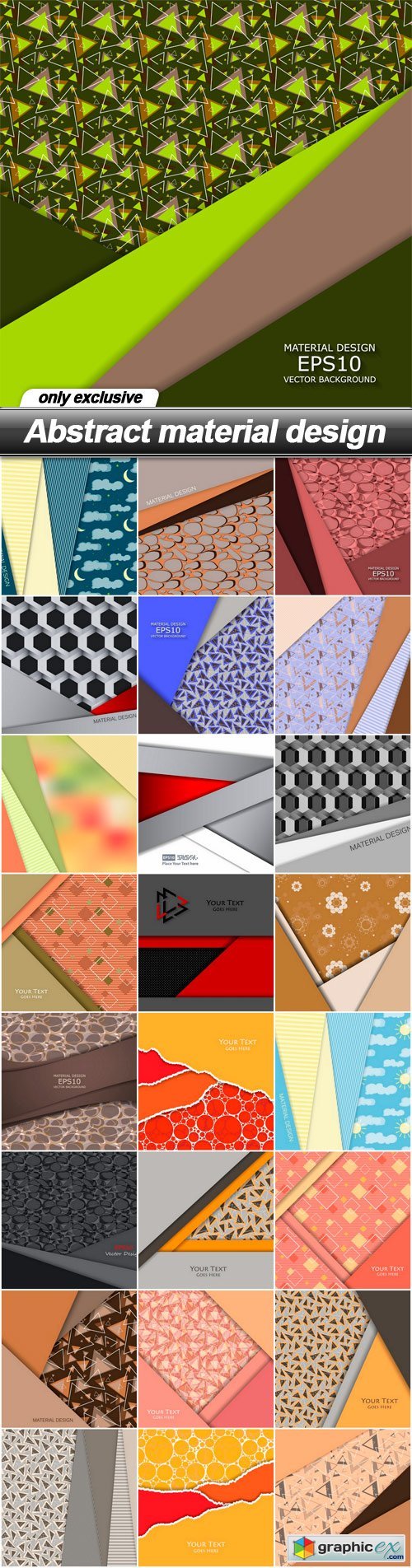 Abstract material design - 25 EPS