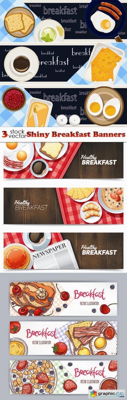 Shiny Breakfast Banners