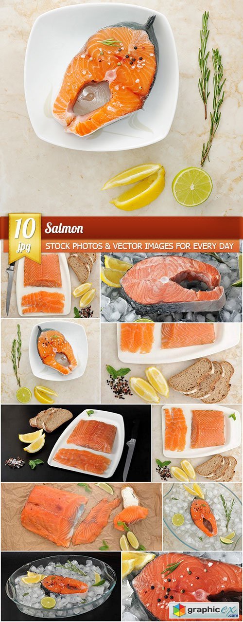 Salmon, 10 x UHQ JPEG