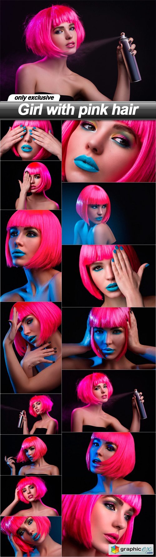 Girl with pink hair - 15 UHQ JPEG