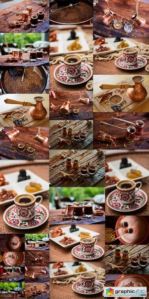 Two cute pots to prepare Turkish coffee
