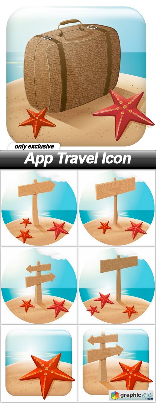 App Travel Icon - 7 EPS
