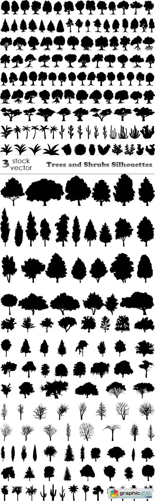 Trees and Shrubs Silhouettes