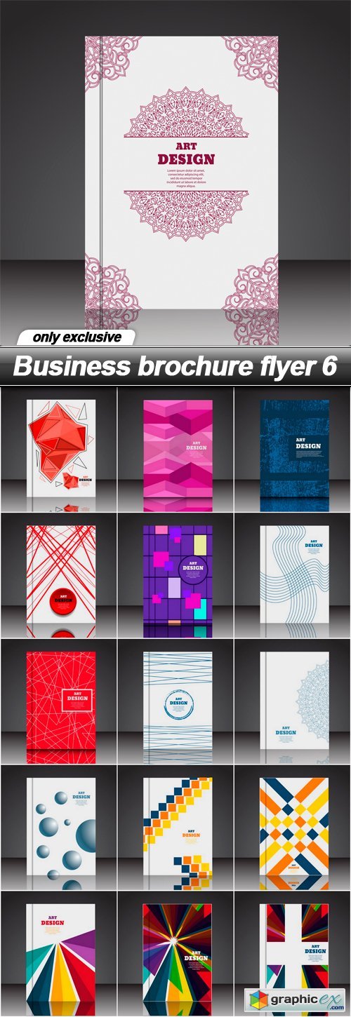Business brochure flyer 6 - 16 EPS