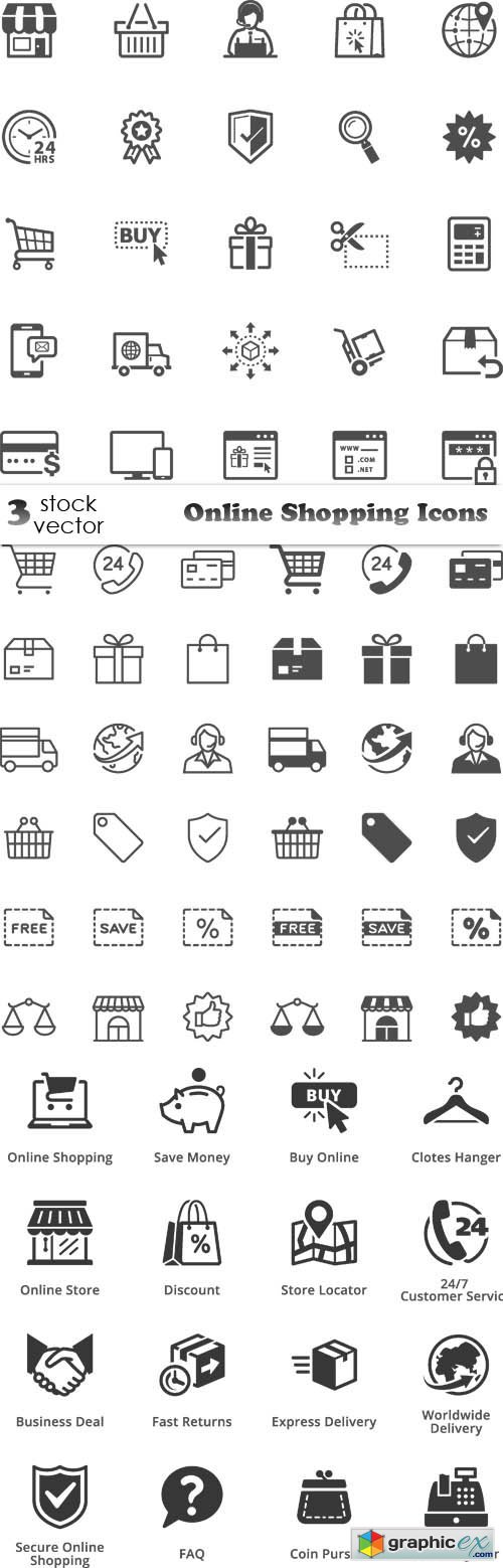 Online Shopping Icons