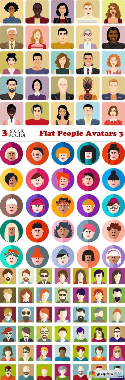 Flat People Avatars 3