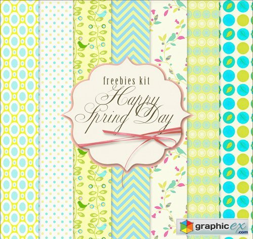 Decorative Background Textures - Happy Spring Day