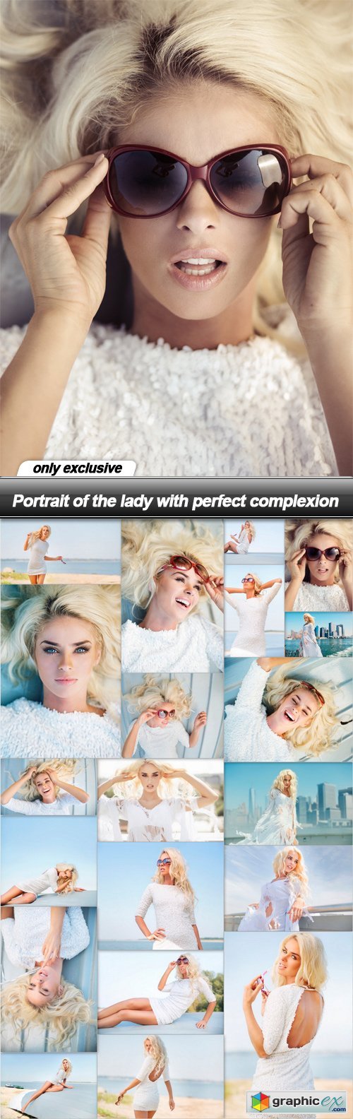 Portrait of the lady with perfect complexion - 20 UHQ JPEG