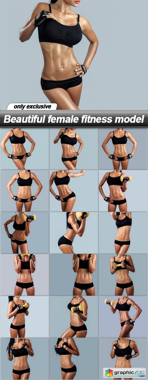 Beautiful female fitness model - 18 UHQ JPEG