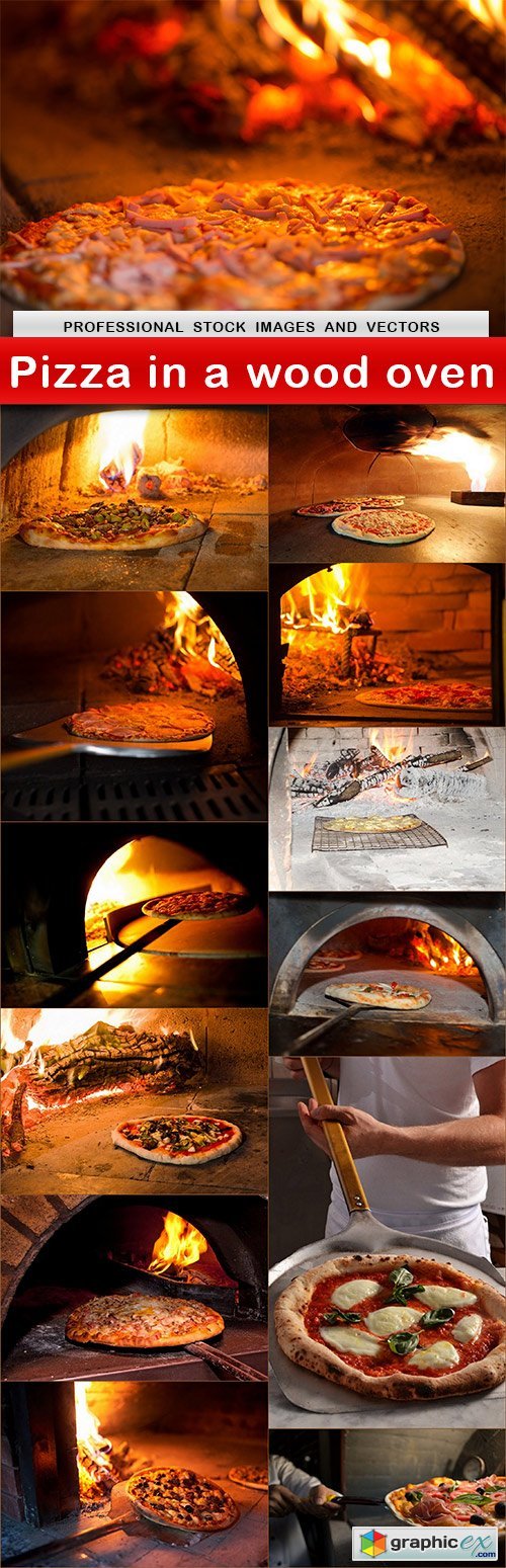 Pizza in a wood oven - 13 UHQ JPEG