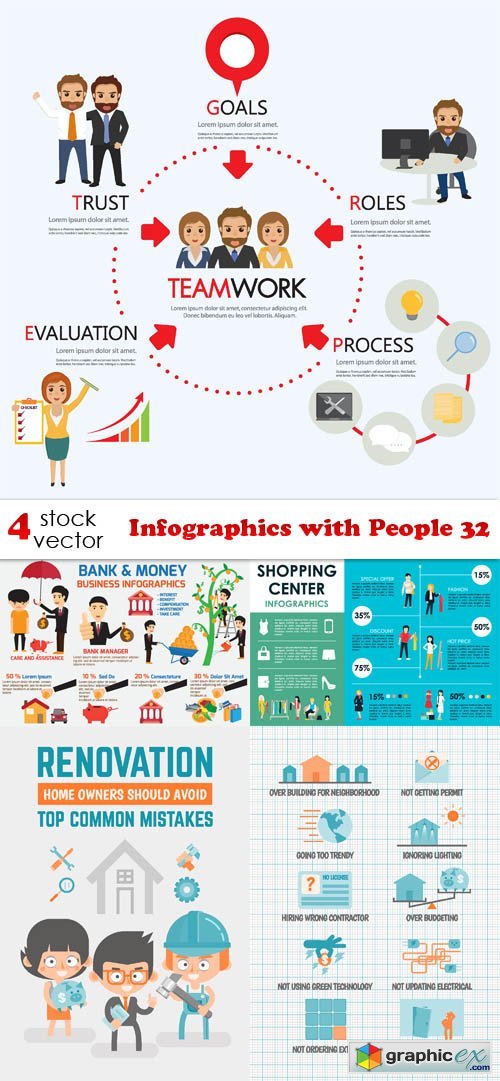 Infographics with People 32