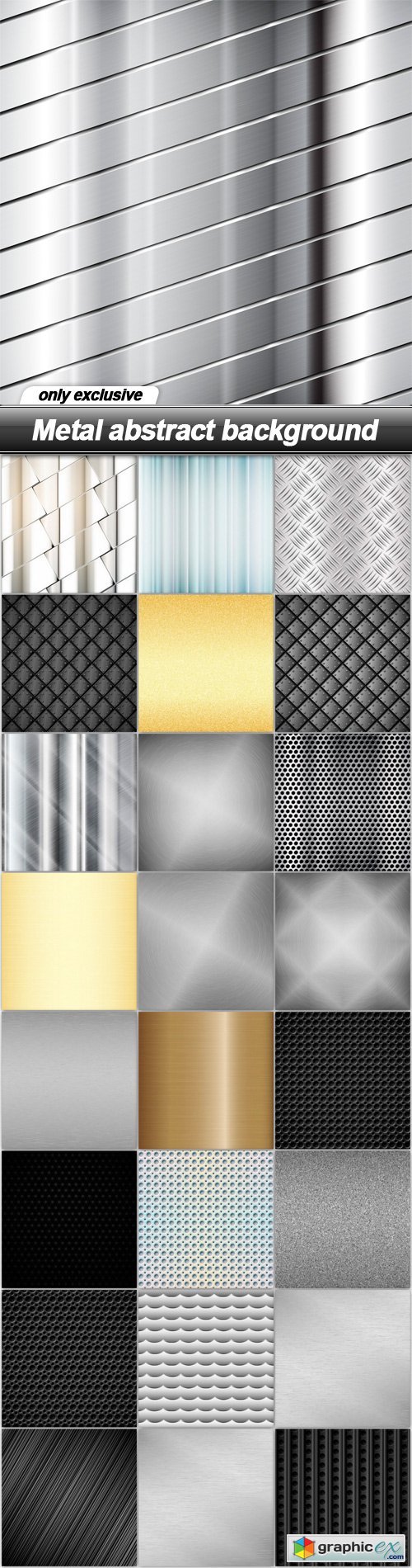 Metal abstract background - 25 EPS